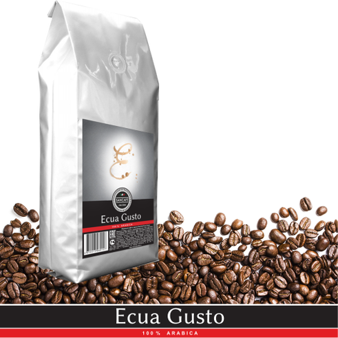 Кофе жаренный в зернах SanCafe Ecua Gusto (пакет 1000г)