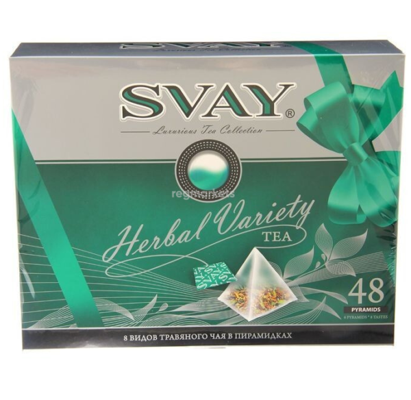 Чай SVAY ассорти 2,5г.*48пир. Herbal Variety 8 видов травяного чая
